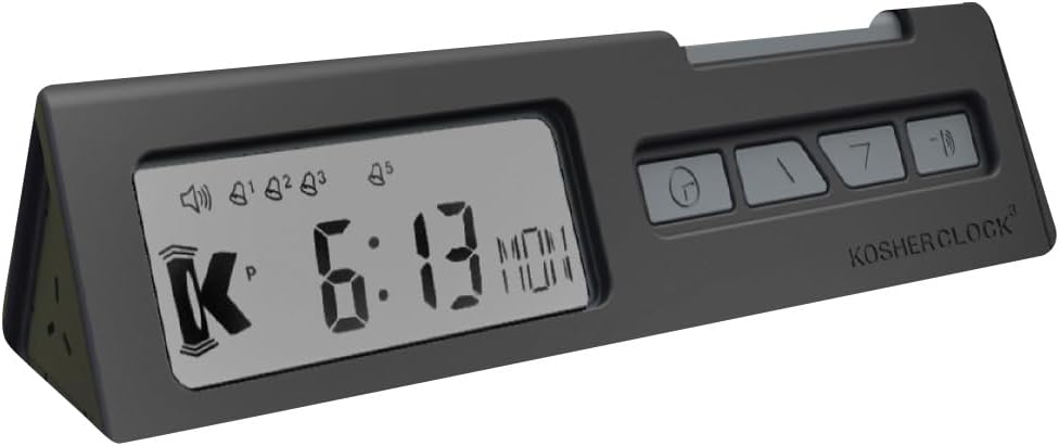 KosherClock™ V3 Black by Kosher Innovations™