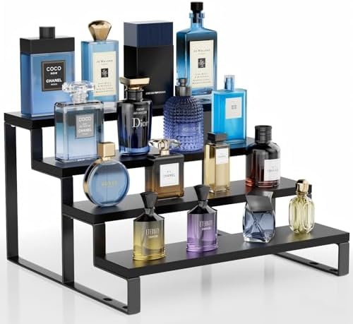 Organizador de colônia de madeira para homens, suporte de colônia...