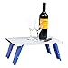 PORTAL Folding Mini Small Beach Table, Portable Aluminum Beach Table with Retractable Legs and Carry Bag for Outdoor Picnic/Cooking/Camp/Travel/Beach,15