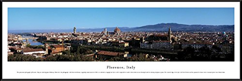 Florence, Italy - Blakeway Panoramas Skyline Posters with Standard Frame