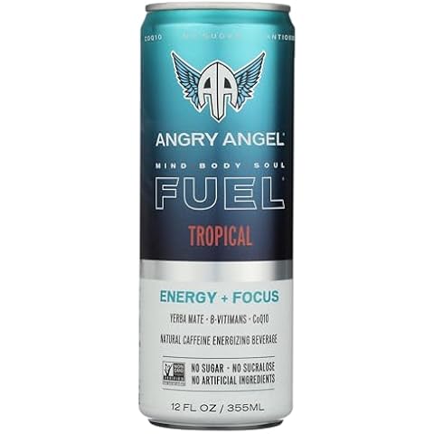 ANGRY ANGEL Tropical Energy Drink, 12 FZ Cover