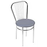 BSD Chaise de Salle à Manger Confortable - Vega - Couleur: Gris