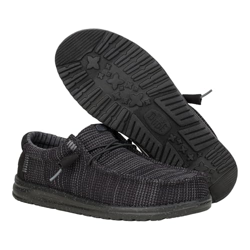 HEYDUDE Wally Stretch Sox - Black/Black - Thumbnail 4