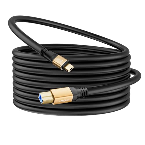 Mygatti Extra Long USB 3.0 C to USB B Cable 25FT