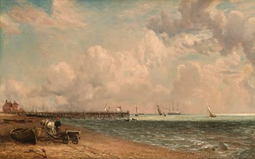 Tableau toile La jetée de Yarmouth John Constable 60x90cm