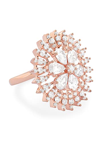 Cubic Zirconia Statement Ring for Women