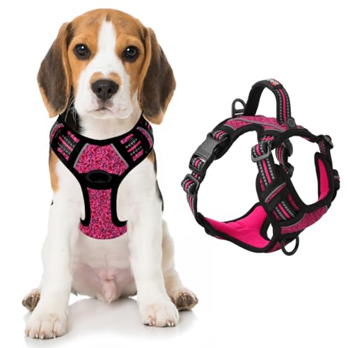 BARKBAY No Pull Dog Harness for Medium Sized Dogs,ID Tag Holder Dog Vest