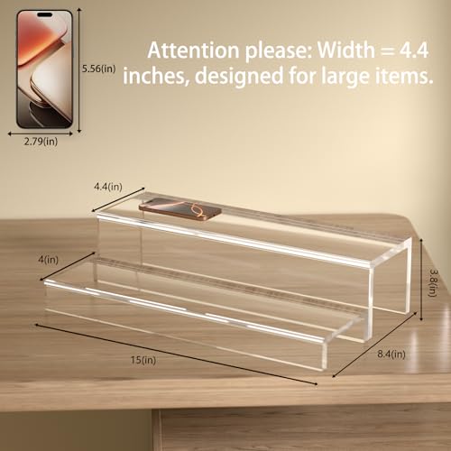 Image of JUESHA 2 Tier Liquor Bottle Display Shelf