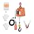 Electric Hoist Winch 1,100lbs Portable Electric Winch - Manual and Wired- with Lifting Strap - Max 25ft Lifting Height - Lift 16ft/min