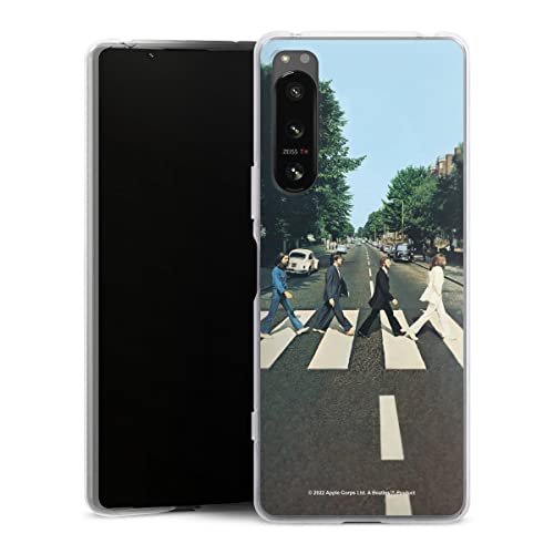 DeinDesign Coque en Silicone Compatible avec Sony Xperia X5 IV Etui Silicone Coque Souple Abbey Road The Beatles Musique - Les Beatles, Paul McCartney, John Lennon, RIngo Starr, George Harrison DeinDesign Coque en Silicone Compatible avec Sony Xperia X5 IV Etui Silicone Coque Souple Abbey Road The Beatles Musique