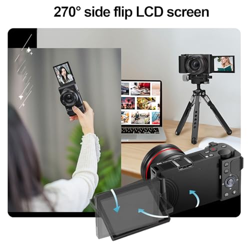 Cámara Digital 5K 72MP Zoom Óptico 12X Pantalla Táctil miniatura 5