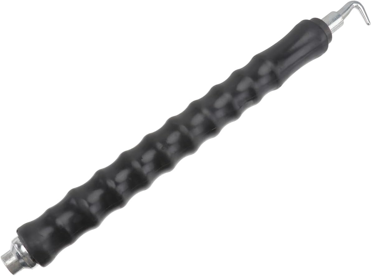 Automatic Rebar Tie Tool Heavy Duty Wire Pull Tie Tool for Construction Home Improvement Straight Hook Black