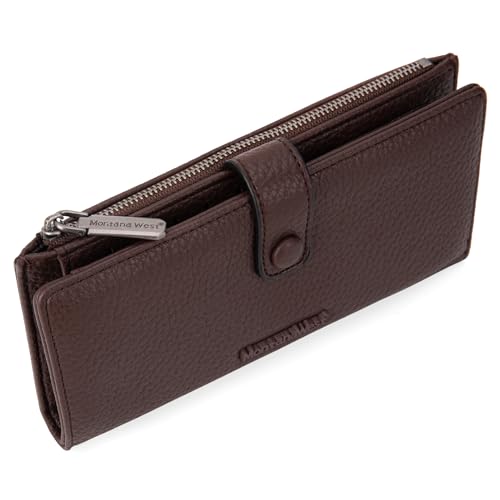 Image of Montana West Women's Wallet Bifold RFID Blocking Wallets Large Capacity Card Holder Wallets with Zipper Coin Pocket