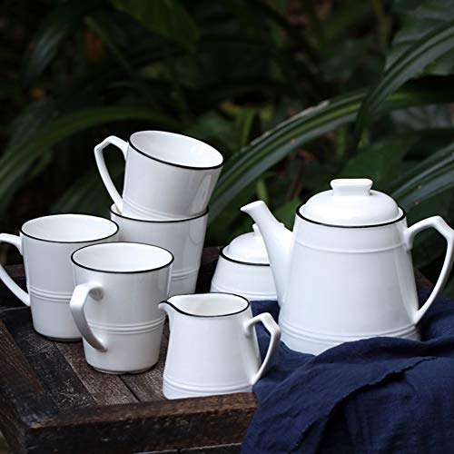 Set de tazas de café cerámica,Juegos de juego de té hogar 7-A