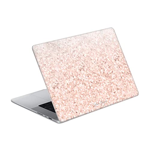 Skin vinyle autocollant MacBook Pro 14 A2442 protection fine marbre rose or scintillant