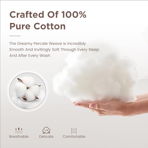 Image of Sophia & William Soft 100% Washed Cotton Sheet Set Queen Size, 4 Piece Grey