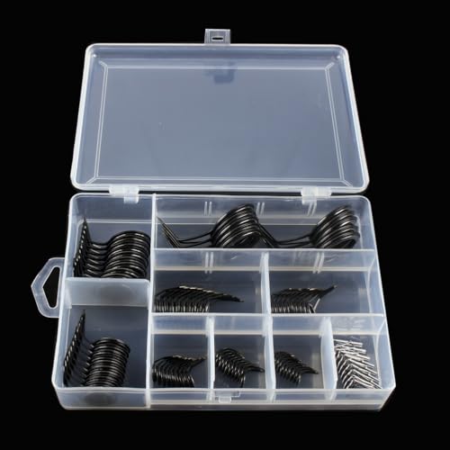 Kit 90 piezas anillas reparacion cañas pesca miniatura 4