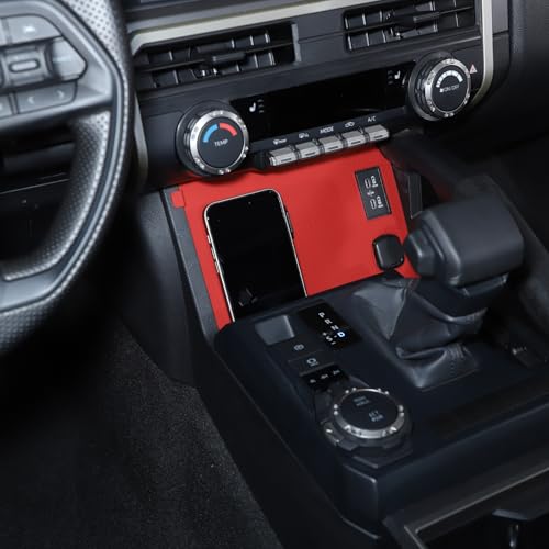 Center Console Wireless Charging Panel Cover Pad for Toyota Tacoma 2024 2025, Car Interior Accessories