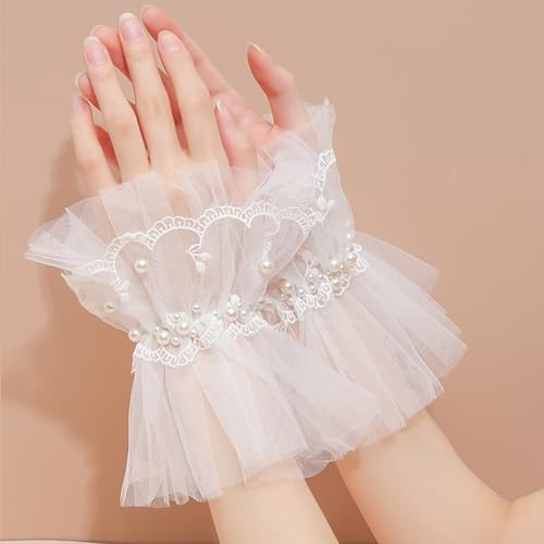Lolita Lace, tea party accessories for women, Women Lace Gloves Party Wedding Gloves Bow Short mitten Evening Elegant Accessories. 5