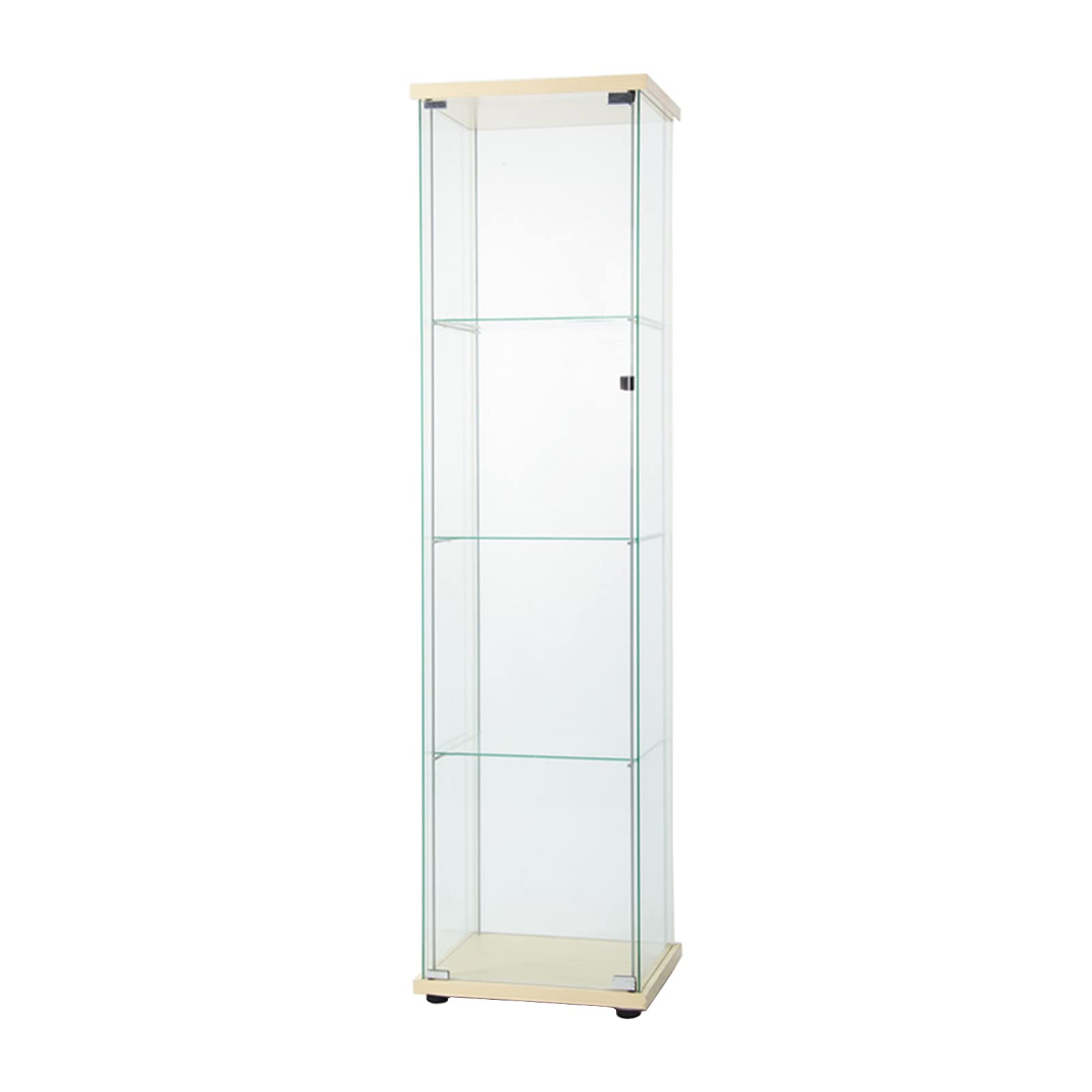 Buy FANYUSHOW Glass Display Shelf 4 Shelves With Door Floor Standing buy-fanyushow-glass-display-shelf-4-shelves-with-door-floor-standing