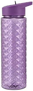 Polar Gear Aqua Style Water Bottle  Reusable Drinking Bottle With Straw, Leakproof  Sports, Eco-Friendly, Indoors or Outdoors  Lightweight & BPA Free  700ml (Diamond, Lilac),Purple