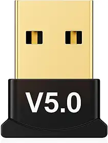 Adaptador USB Bluetooth 5.0 para PC e Notebook – Receptor e Transmissor Wireless de Alta Velocidade, Compatível com Fones, Caixas de Som, Impressoras e Controles