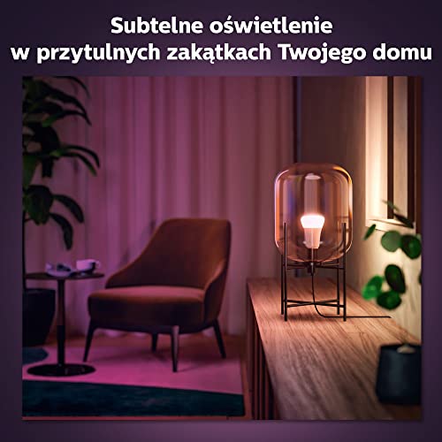 Philips Hue White and color ambiance Żarówka 4xE27 800lm 6,5W (60W), 16 mln kolorów, możliwość przyciemniania, inteligentne oświetlenie