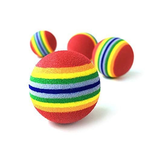 TYESHA Bola de brinquedo para animais de estimação, bola de brinquedo para gatos e gatos, bola de br