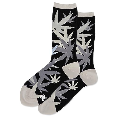 Chaussettes Hot Sox Weed Leaf Crew femme idéales pour un look décontracté