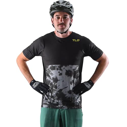 Troy Lee Designs Cycling MTB Bicycle Mountain Bike Jersey Shirt for Men, Skyline Air Breaks SS (Breaks Carbon2, Small)