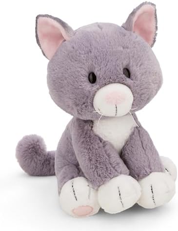NICI Kuscheltier Katze 20cm - grau - Weiches NICI Plüschtier – niedliches Stofftier zum Kuscheln & Spielen – tolle Geschenkidee für Kinder & Erwachsene - 62139