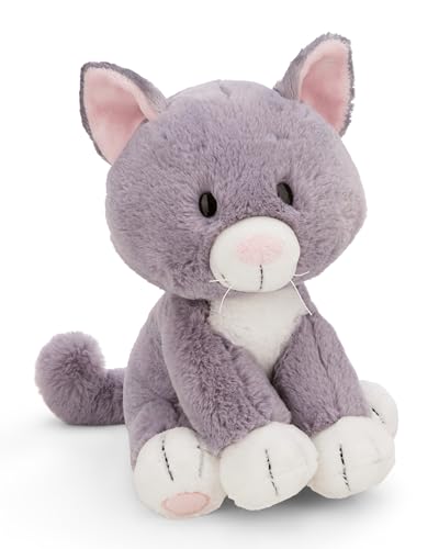 NICI Kuscheltier Katze 20cm - grau - Weiches Plüschtier – niedliches Stofftier zum Kuscheln & Spielen – tolle Geschenkidee für Kinder & Erwachsene - 62139