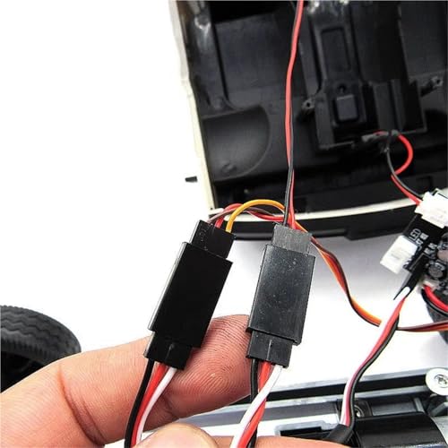 Barra de luces para coche RC compatible con WPL D12 C24 y MN D90 con cable 4