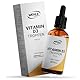 Vitamin D3 Laborgeprüfte 1000 IE pro Tropfen hochdosiert Vergleichs-Sieger 2019-2021 - Hoch bioverfügbares Vitamin D flüssig 50ml (1850 Tropfen) mit MCT-Öl aus Kokos