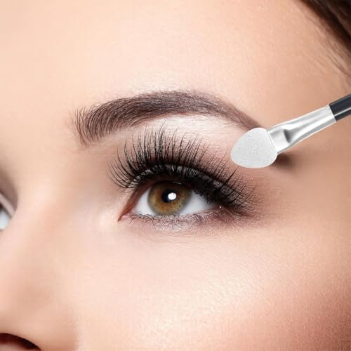 COYUN 20 Stück Lidschatten Pinsel, Sponge Eyeshadow Brush, Lidschatten Pinsel Doppelseitige Color, Einweg Lidschatten Applikator Lidschattenpinsel Lidschattenpinsel, Lidschattenpinsel, Make-up-Tools