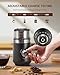 SHARDOR Adjustable Coffee Bean Grinder Electric, Herb/Spice, Espresso Grinder with 1 Removable Stainless Steel Bowl, Matte Black