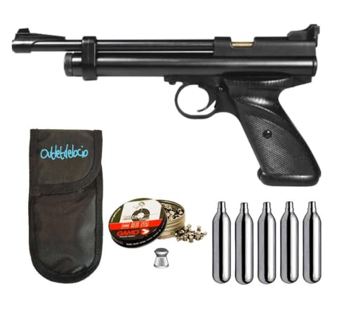 Pistola perdigon Crosman 2240G co2 5,5 mm+ Funda Portabombonas + Balines + Bombonas co2. 23054/29318/36580