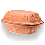 Romertopf Clay Roaster | Non-Stick Dutch Oven | Healthy Pot Cooking | Clay Baker | Versatile Cooking Vessel - 4.2 Quart (4 Liters) For Up To 6 People