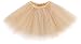 Women's Classic Triple Layered Tulle Tutu Skirt w/ Sparkling Sequin,Golden
