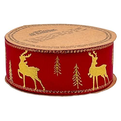 Ruban cadeau de Noël lot de 15 rouleaux en satin de polyester 40m - 6