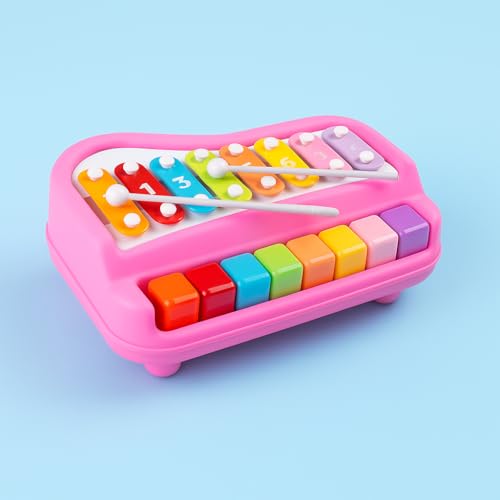 Image of 8-Key Xylophone Piano for Kids | Musical Toy with Mallet for Toddlers & Preschoolers 1-5 Years | Learning Instrument for Boys & Girls