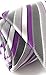 Scott Allan Collection Purple & Gray Ties for Men - Woven Neckties for Him - Purple and Grey Wedding Ties for Groom