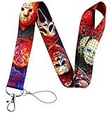 TCB Creations Classic Horror Characters Faces Lanyard Keychain ID Holder