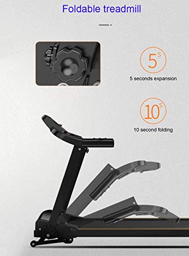 Caminadora eléctrica plegable con monitor de ritmo cardíaco miniatura 3