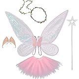 🧚【Geeignet für alle Gelegenheiten】：geeignet für Kostümpartys, Geburtstags-Kostüm-Partys, Schulball-Shows, Feen-Partys, Konzerte und alle Arten von pretend play. Es kann auch als Accessoire für Blumenmädchen und Brautjungfern bei Hochzeiten und als Fotorequisite für verschiedene Prinzessinnen-Elfen-Themen verwendet werden.