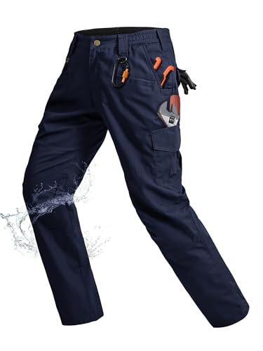 Image of Rapoo Ripstop Water Resistant Cargo Tactical Pants for Men EDC Hiking Work Military Army Pants with 9 Pockets