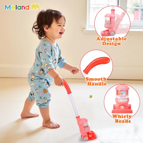 image for Meland Kids Cleaning Set - 8Pcs Toddler Broom and Toy Vacuum Cleaner, 