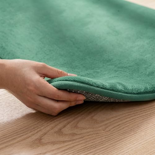 Image of 1.3 inch Thick Play Mat for Baby 50x50 Foam Playmat for Kids Dark Green | Memory Mat for Baby to Play on Floor Waterproof Easy Care with Non-Slip Tummy Time Play Mat for Nursery Playroom Classroom