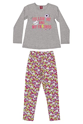 Conjunto com Blusa Manga Longa e Calça Legging Bee Loop, Cinza, 04