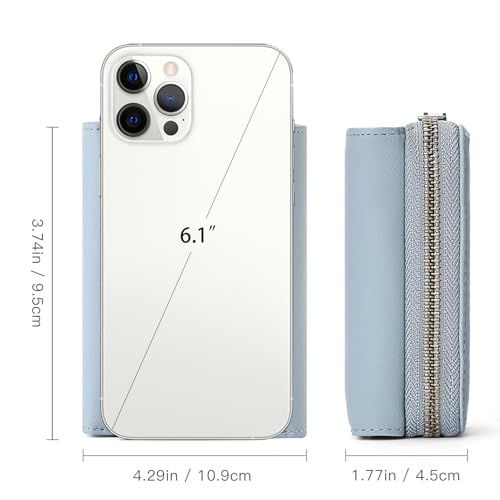 GAEKEAO Small Wallets for Women Leather RFID Blocking Credit Card Holder Wallet4